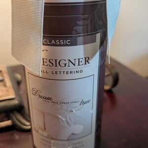 Classic Designer Wall Lettering in Brown and White "Dream"